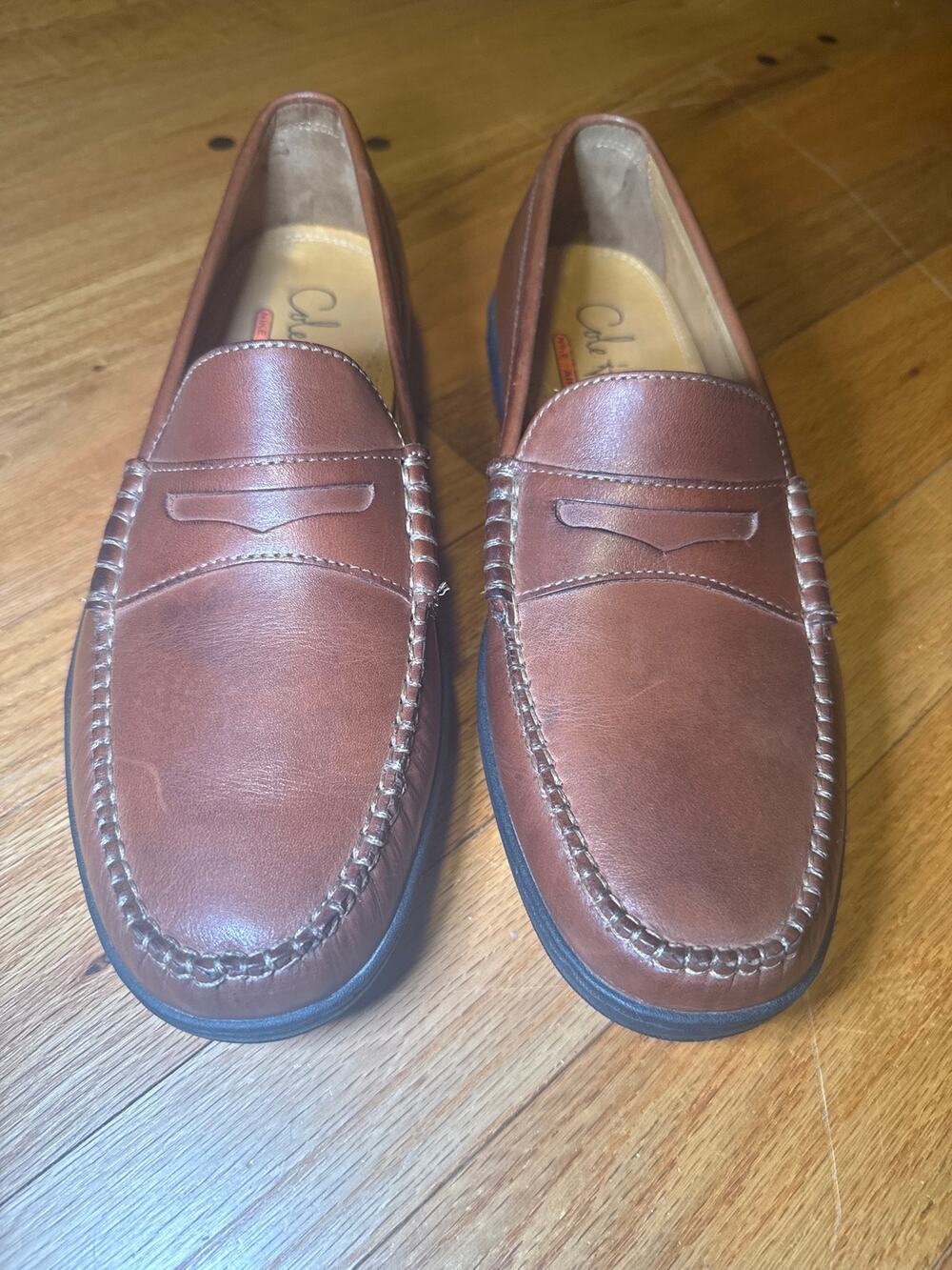 Cole Haan Nike Air Brown Leather Loafers Men's 8.5 Business Casual